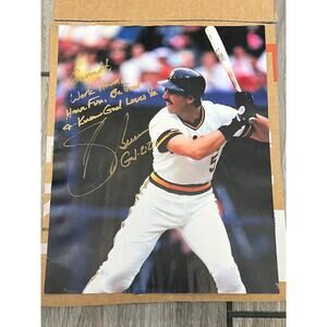 Signed baseball picture
SID BREAM PITTSBURGH PIRATES ACTION SIGNED 
Autographed